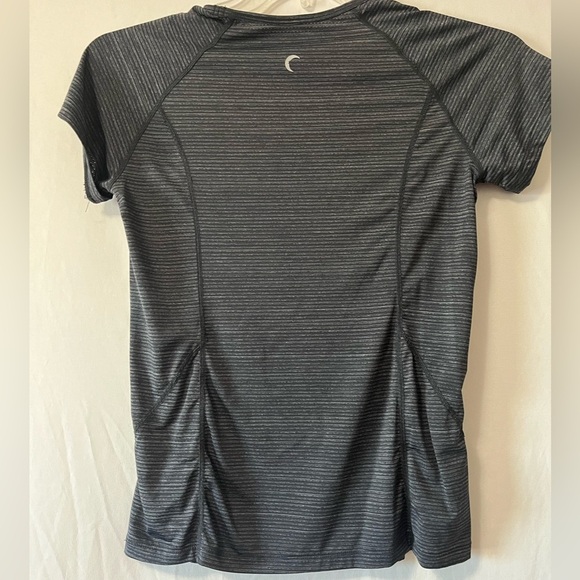 Zyia Women’s Black Striped T Shirt Size Small - Picture 2 of 4